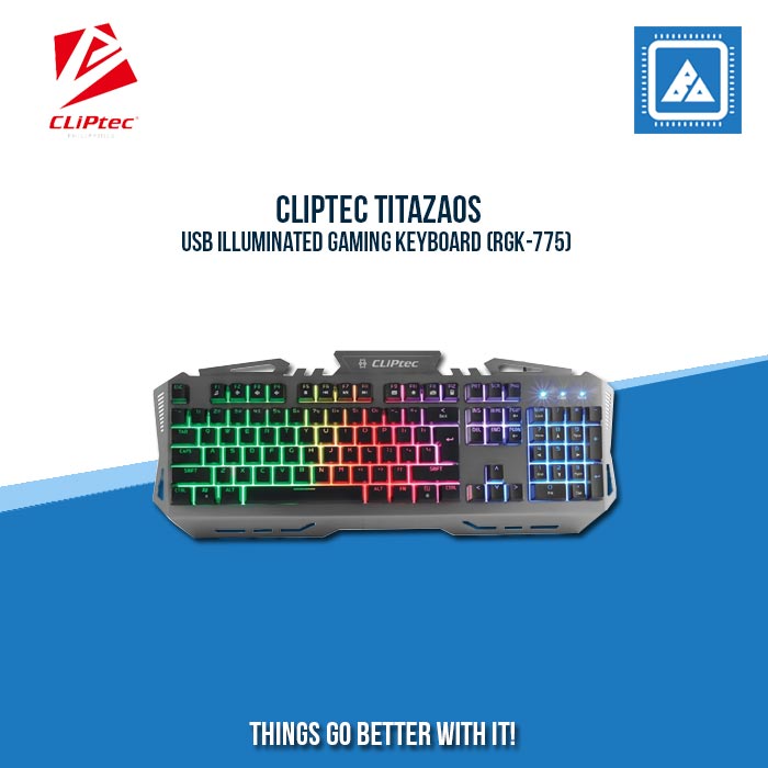 CLIPTEC TITAZAOS USB ILLUMINATED GAMING KEYBOARD (RGK-775) CLIPTEC TITAZAOS USB ILLUMINATED GAMING KEYBOARD (RGK-775)